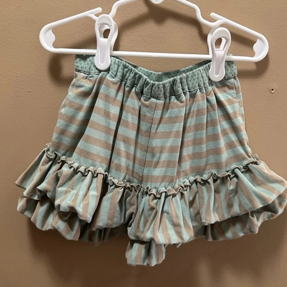 HTF Mustard Pie Ruffle Shorts Size 4 - Picture 2 of 3